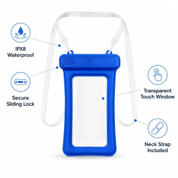 Waterproof Mobile Pouch / Water Proof Mobile Cover – IPX8 Phone Rain Cover