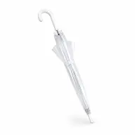 Korean style Transparent Clear Umbrella White Hook Handle