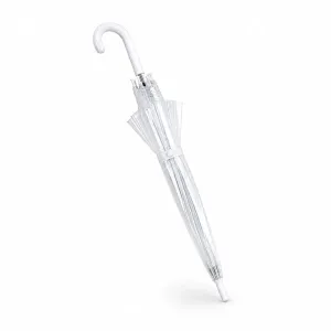Korean style Transparent Clear Umbrella White Hook Handle